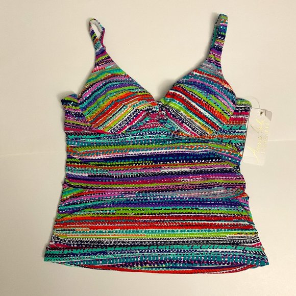 Anne Cole Signature Tankini Top - Picture 6 of 16